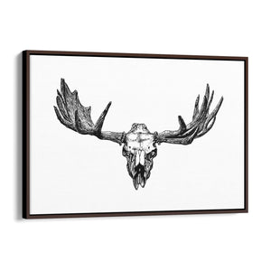 Elk Antlers Hunting Trophy Man Cave Wall Art - The Affordable Art Company