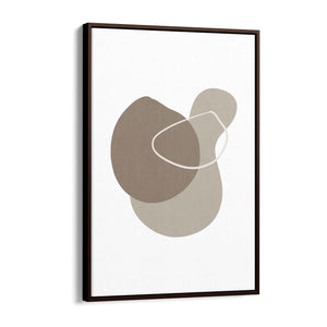 Minimal Black & White Shapes Abstract Wall Art #5 - The Affordable Art Company