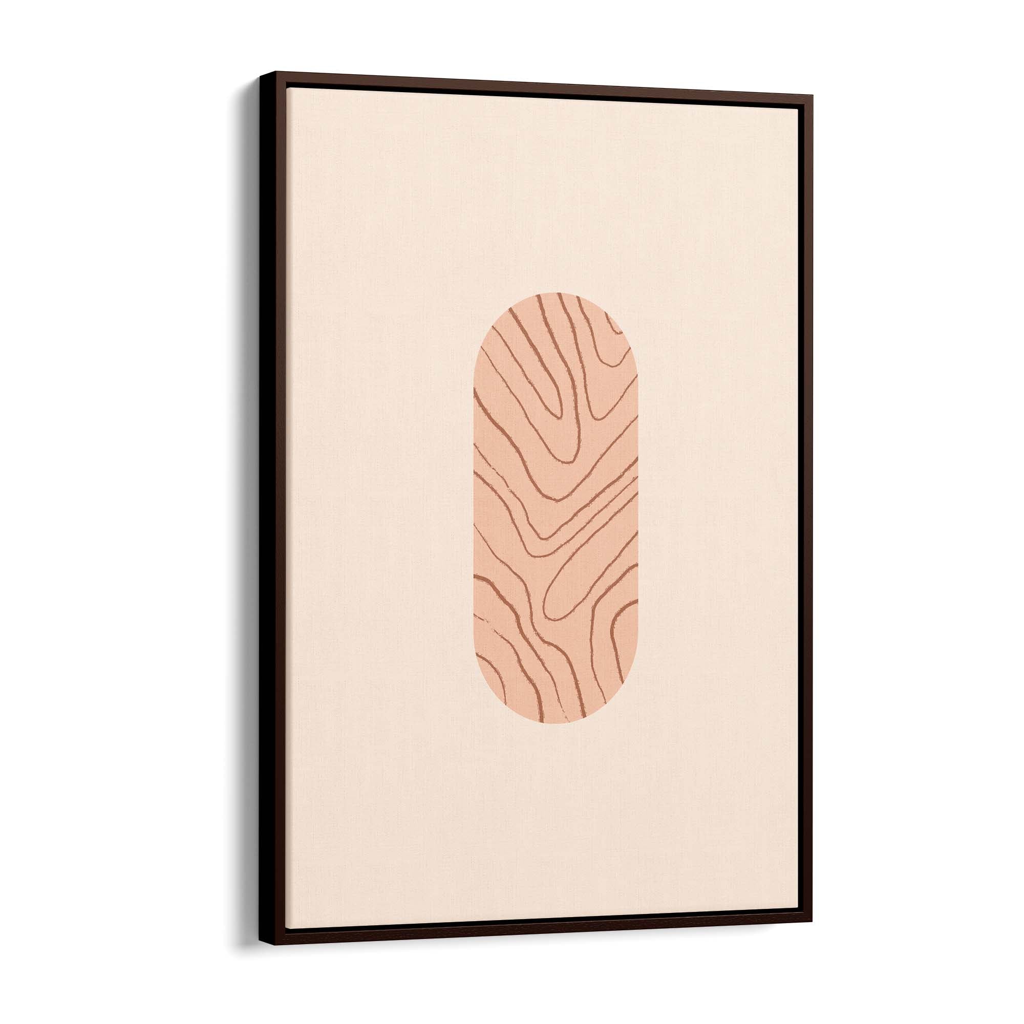 Minimal Pastel Abstract Retro Shapes Wall Art #8 - The Affordable Art Company