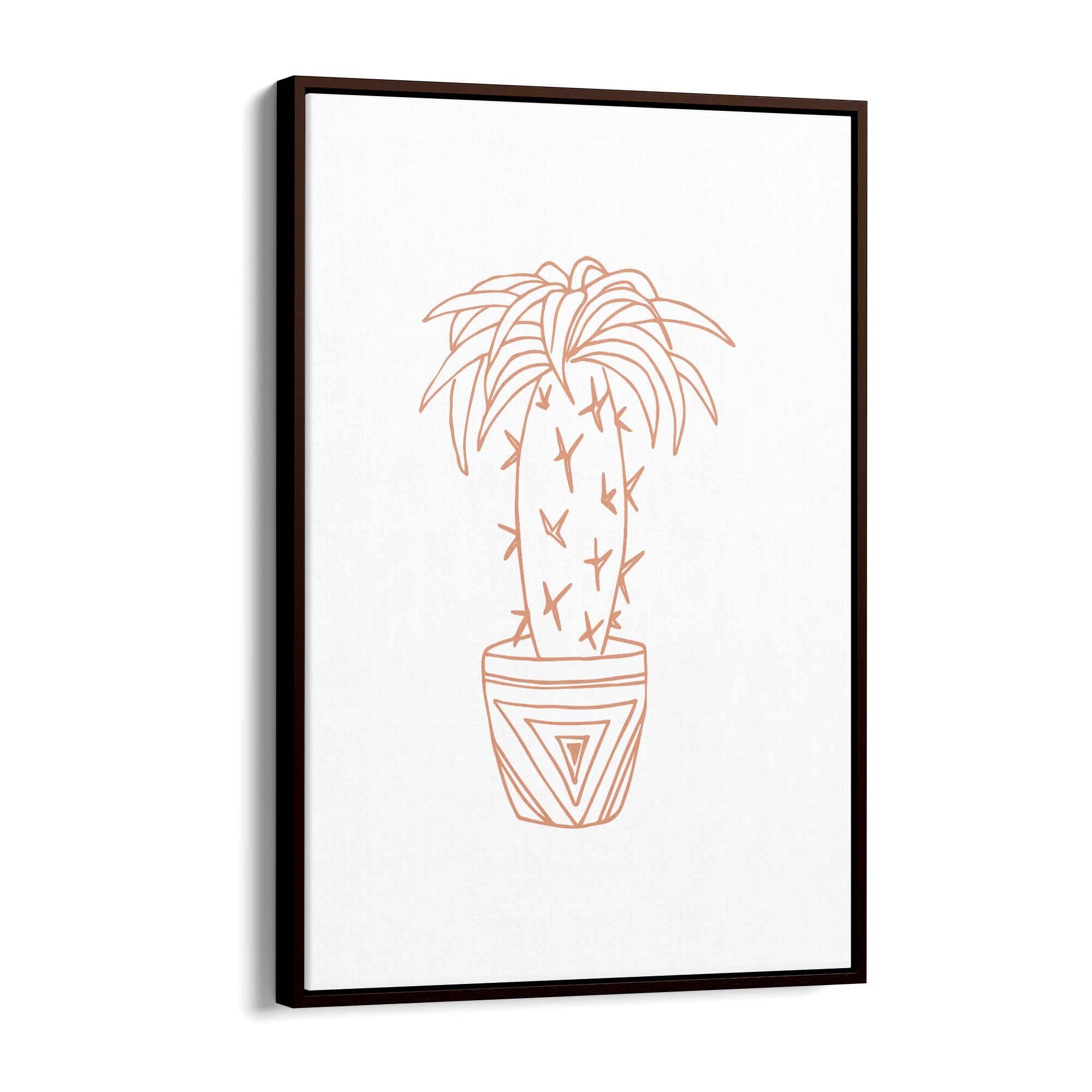 Abstract House Plant Minimal Living Room Wall Art #21 - The Affordable Art Company