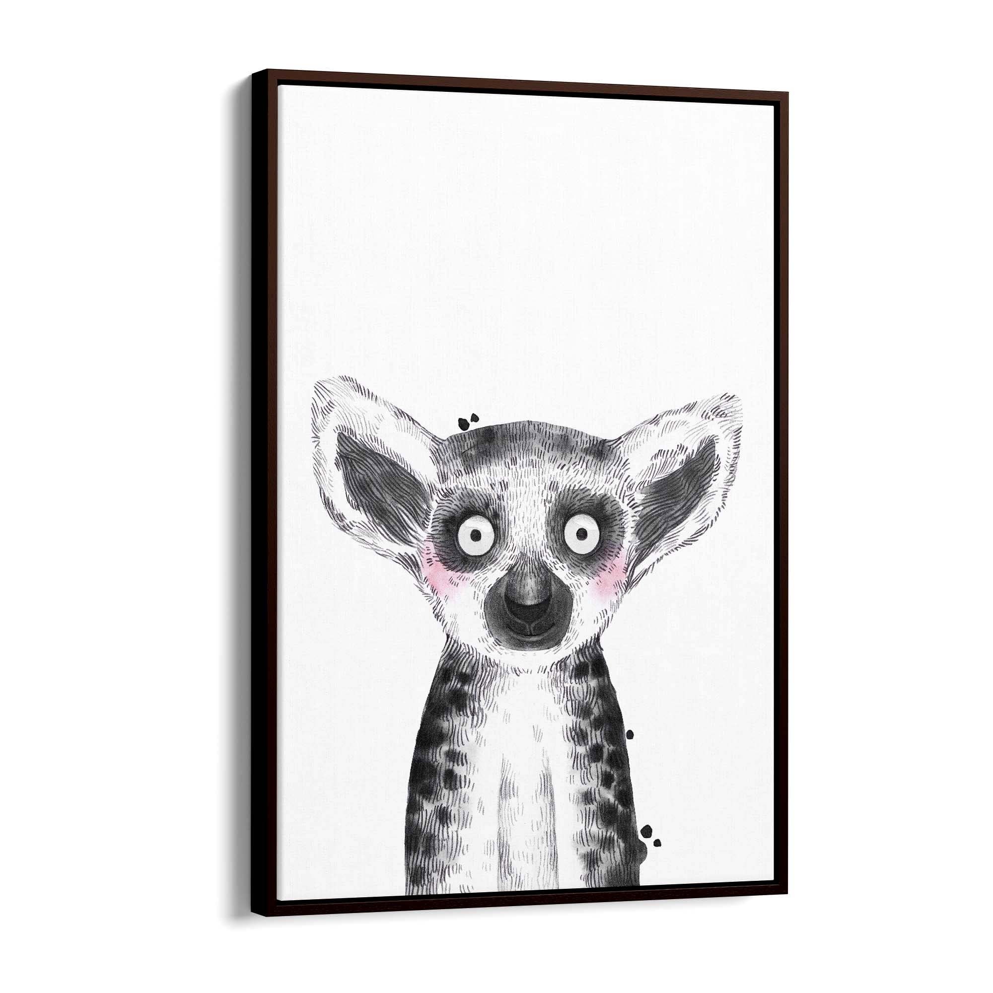 Cute Blushing Baby Possum Nursery Animal Wall Art - The Affordable Art Company