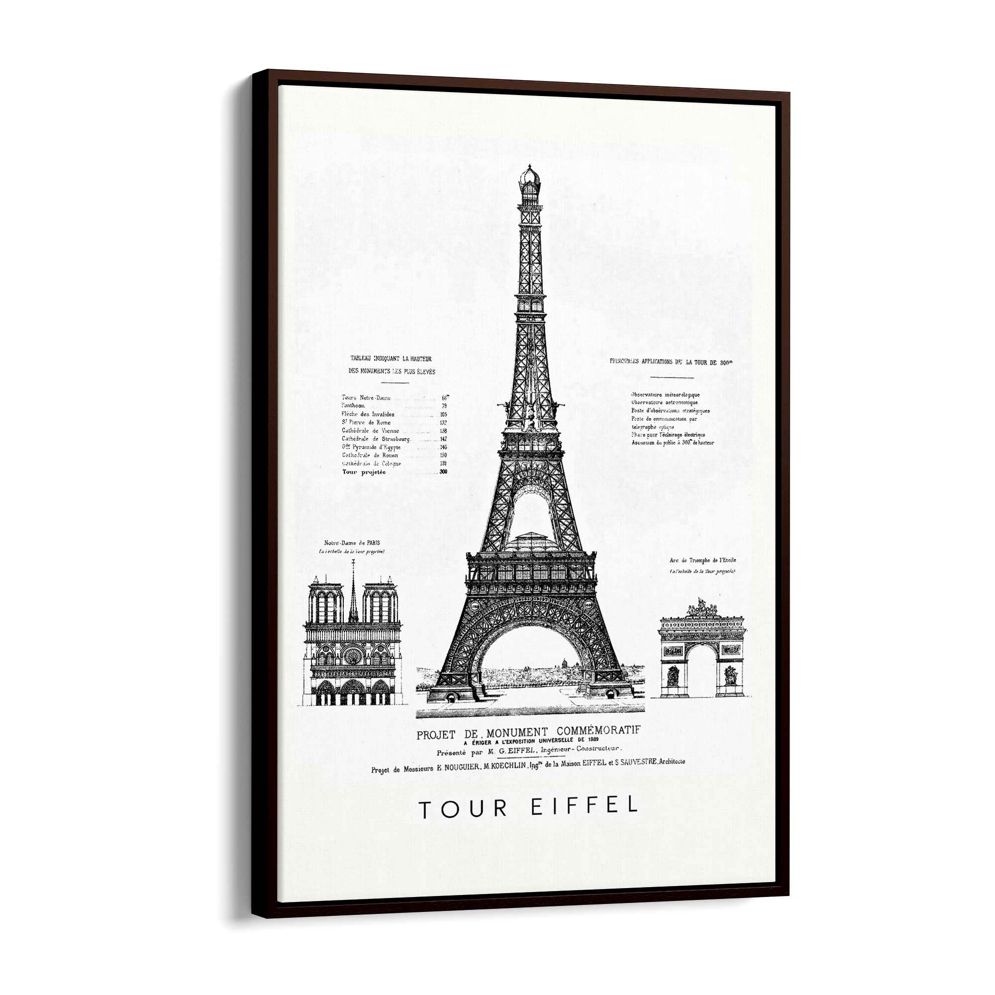 Eiffel Tower, Paris France Artwork Decor Wall Art #1 - The Affordable Art Company