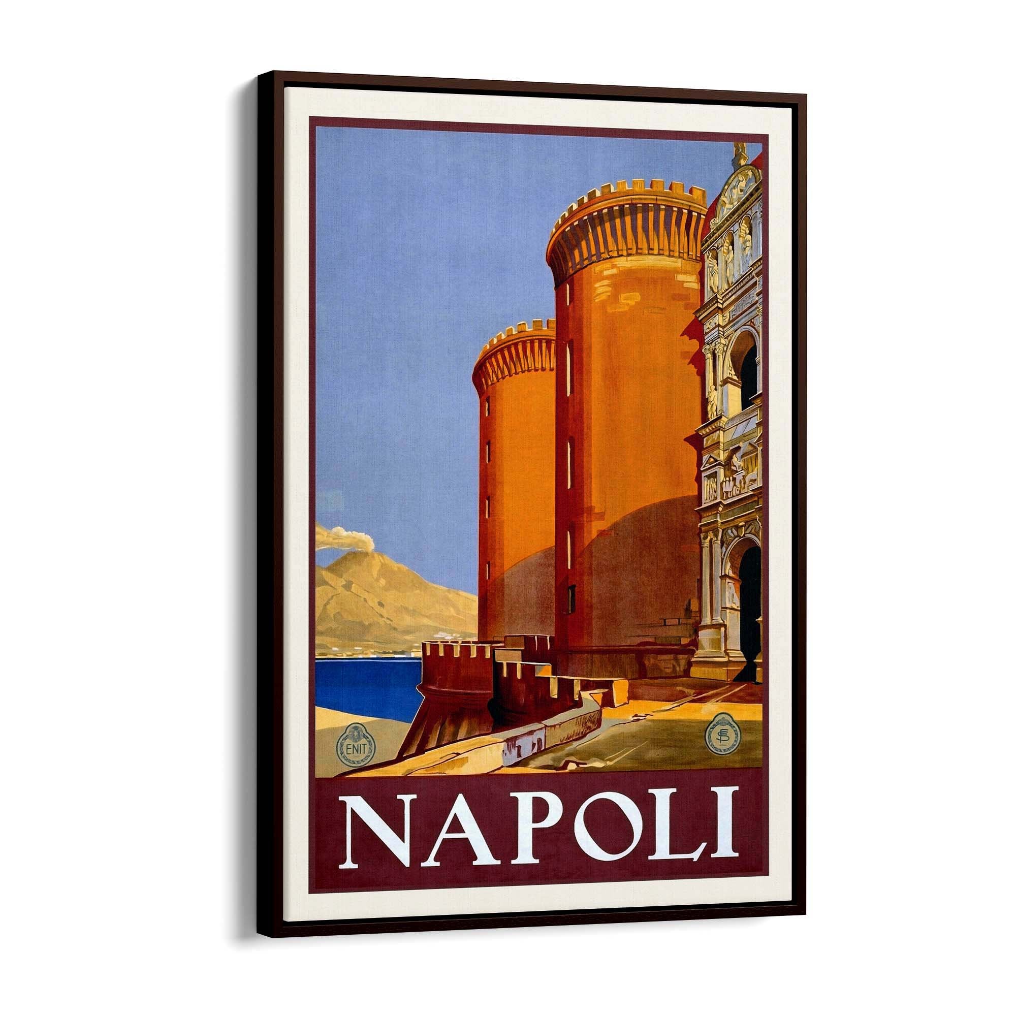 Napoli Italy Vintage Travel Advert Wall Art - The Affordable Art Company