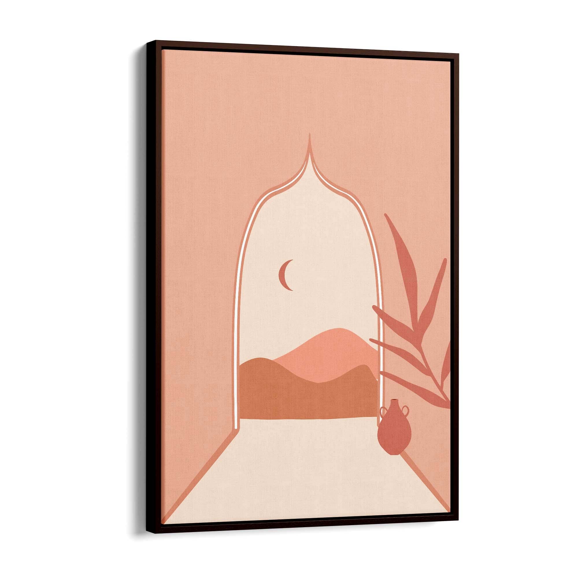 Minimal Egypt Retro Pink & Pastel Wall Art - The Affordable Art Company