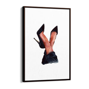 Cute Black Heels Fashion Girls Bedroom Wall Art #3 - The Affordable Art Company